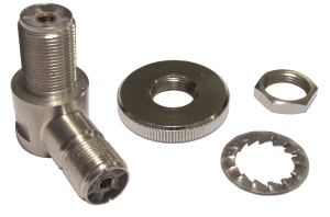 Sirio Heavy Duty SO-239 Angular connector 2X PL259-F 90° Degree