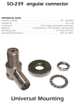 Sirio Heavy Duty SO-239 Angular connector 2X PL259-F 90° Degree