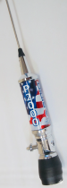 Sirio Performer 2000 PL 2000 Watts 10m & CB Mobile Antenna - USA Flag