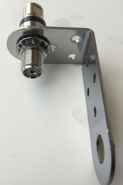 Sirio M-1 90 Degrees Stainless Steel Bracket with Heavy Duty 3/8 SO 239 Adaptor