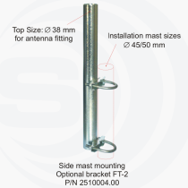 Sirio GP 87-108 LB 87-108 Mhz FM Broadcast VHF Base Antenna
