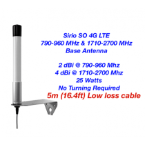Sirio SO 4G LTE 790-960 Mhz & 1710-2700 Mhz Multiband Antenna With Cable